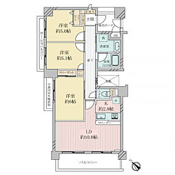 モリス大井町南 3LDKの間取り