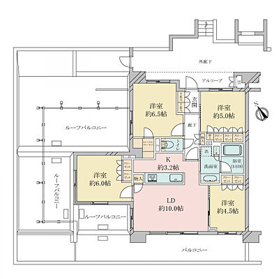 間取り クリオ南行徳パークフロント 7階/-