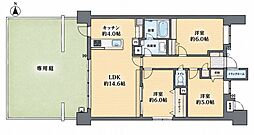 レーベンスクエア藤沢プレイジアム 3LDKの間取図画像