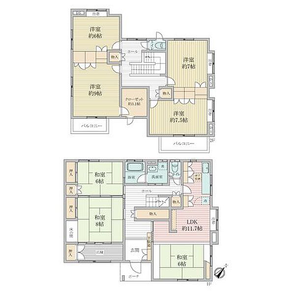 間取りを拡大表示