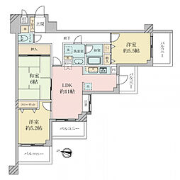 ライオンズマンション原木中山第二 3LDKの間取り