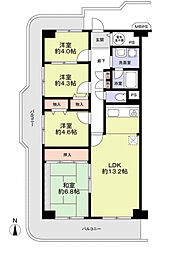 アイビハイツ川口 4LDKの間取図画像