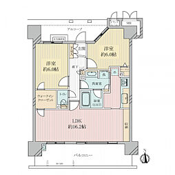 間取図画像 2LDK