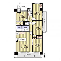 アンビエンテ各務原アベニュー 4LDKの間取図画像
