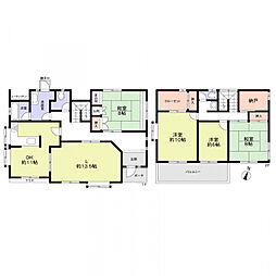 近鉄奈良線 学園前駅 徒歩15分 4SLDKの間取り