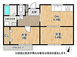 間取図画像 2DK