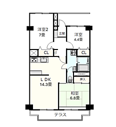 間取図画像 3LDK