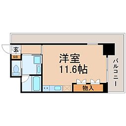 BelleFace尼崎 ワンルームの間取図画像