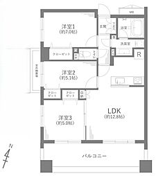 間取図画像 3LDK