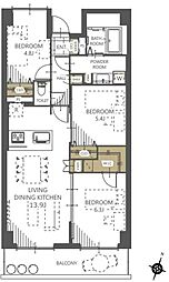 間取図画像 3LDK