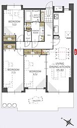 間取図画像 3LDK