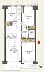 メイツ武蔵浦和 3LDKの間取図画像