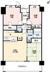 ロータリーパレス浦和西 3LDKの間取図画像