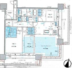 URAWA THE TOWER 3LDKの間取図画像