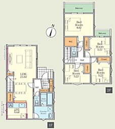 さいたま市北区植竹町1期 2号棟 全3