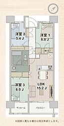 アドグランデ大宮宮原 3LDKの間取図画像