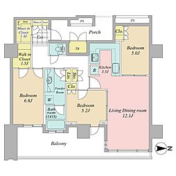 間取図画像 3LDK