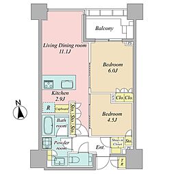 間取図画像 1LDK
