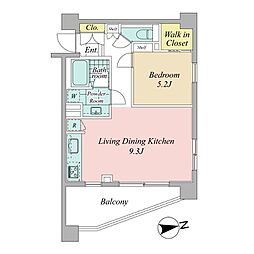 ジェイパーク恵比寿4 1LDKの間取図画像