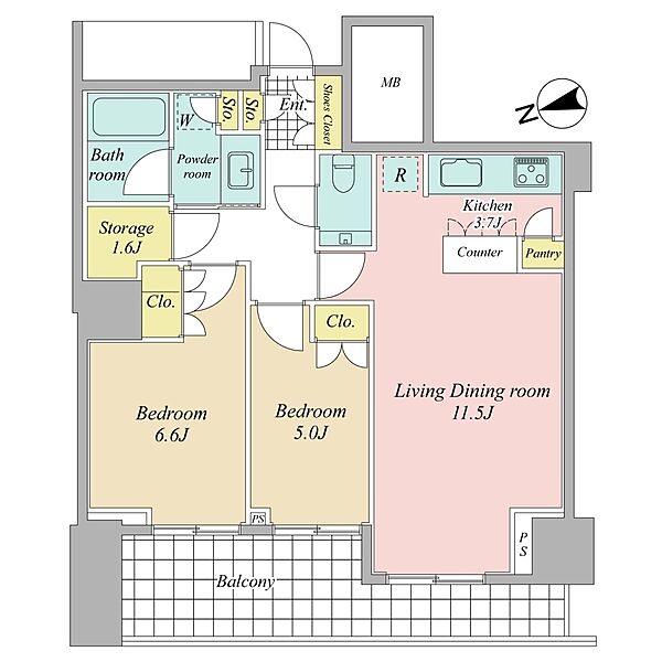間取りを拡大表示