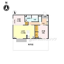エクシードII 2LDKの間取図画像