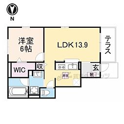 ドミールナンキEAST 1LDKの間取図画像