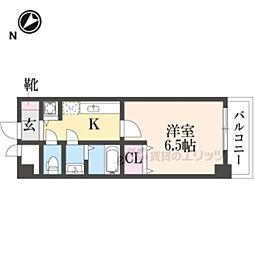 リバーサイド金岡五番館 1Kの間取図画像