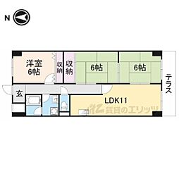 メゾン菱江 3LDKの間取図画像