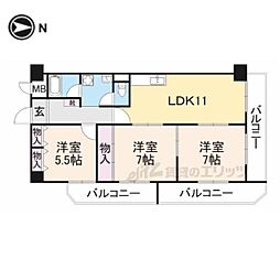 間取図画像 3LDK