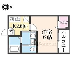 ＣＬＯＵＤ放出 3階1Kの間取り