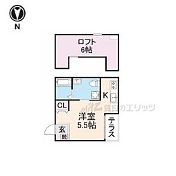 プエンテ 101 1階1Kの間取り