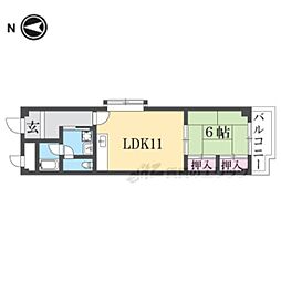 アメニティハイム 1LDKの間取図画像
