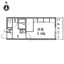 レオパレスIB 1Kの間取図画像