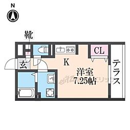 柊 ワンルームの間取図画像