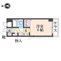 メルベールマウンテンヴィレッジ 2階1Kの間取り