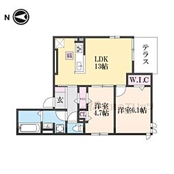 Ciliegio 2LDKの間取図画像