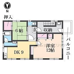 間取図画像 2DK