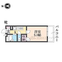 レオパレスアーク 1Kの間取図画像