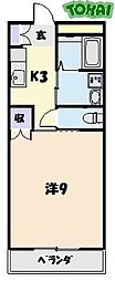 Ｅｘｃｅｌｌｅｎｔ8 1階1Kの間取り