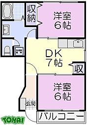 間取図画像 2DK