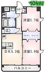 間取図画像 2DK