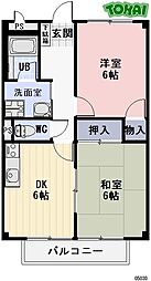 間取図画像 2DK