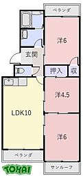 パークテラスガーデン 3LDKの間取図画像