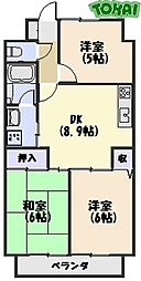 センチュリーハイランド 3DKの間取図画像