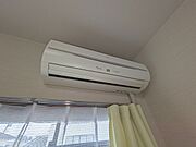 エアコン付きで夏も冬も快適♪