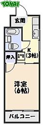 間取図画像 1K