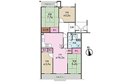 湘南ライフタウン駒寄第二住宅47号 4LDKの間取図画像