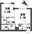 グランメール24軒1-2B4階4.8万円