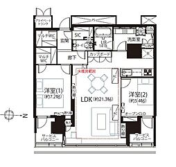 間取図画像 2LDK