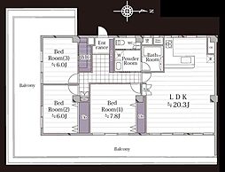 間取図画像 3LDK